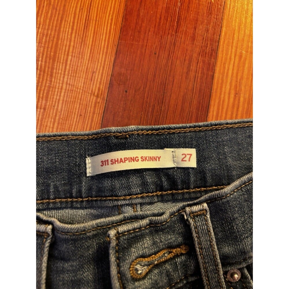 Levi’s 311 Shaping Skinny Women’s Jeans Blue Stretch Mid Rise Size 27x27